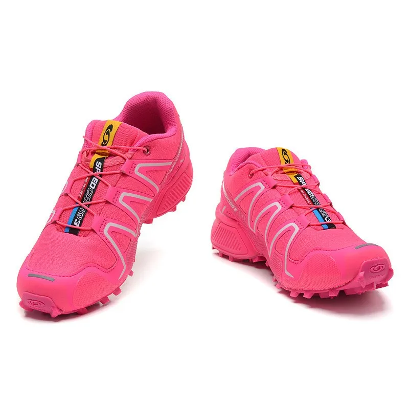 Salomon speed Cross 3 CS Нескользящие кроссовки Удобная обувь для бега женские розовые eur 36