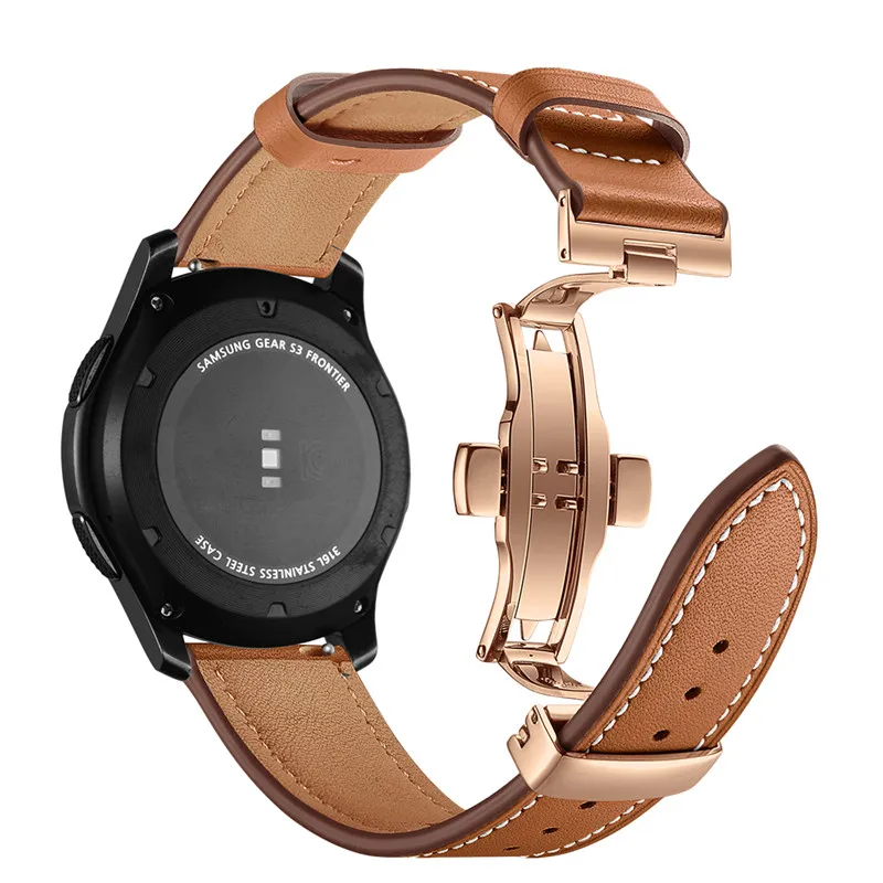 Модные Смарт-часы из натуральной кожи для Samsung Gear S3 Classic/S3 Frontier Замена наручных