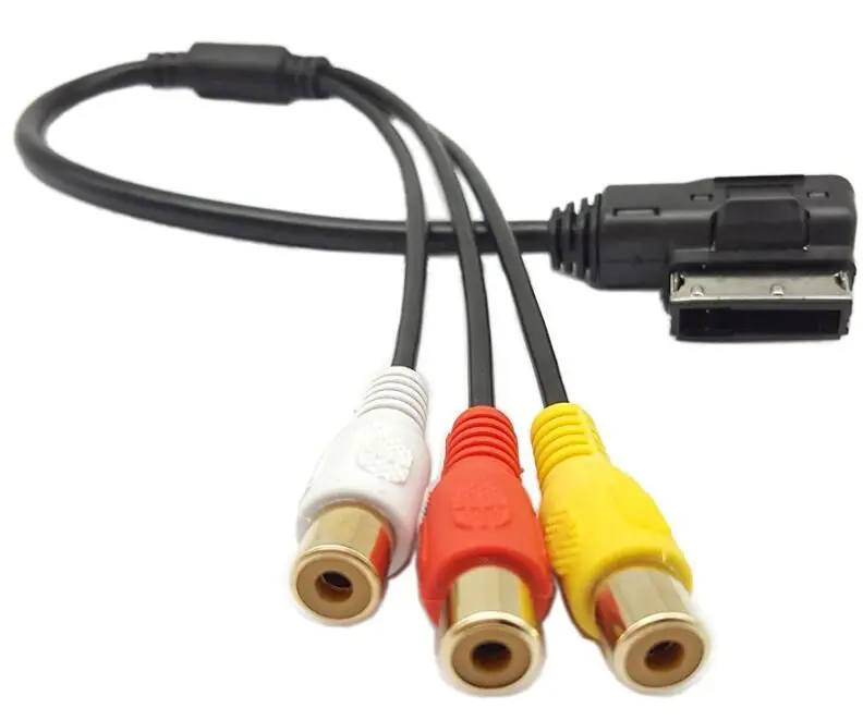 Аудио-и видеокабель Audi AMI MMI 3RCA SinLoon к разъему DVD-видео и аудио-вход кабель для A1 A7 A8 |