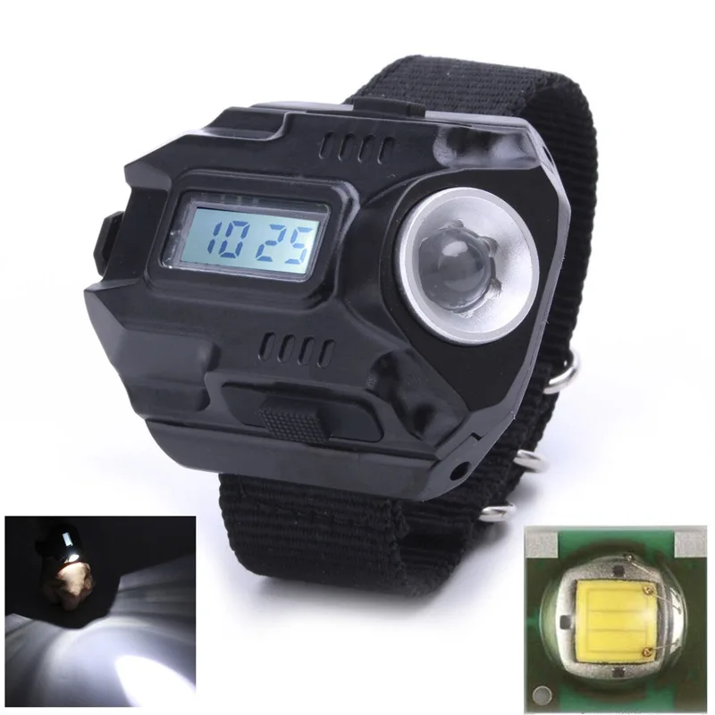 Портативный Свет Часы Led watch Flashlight LED Wristlight USB Аккумуляторная Лампы