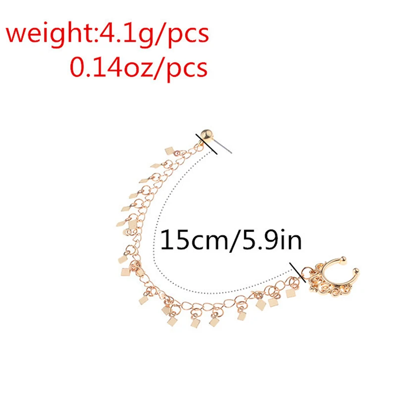 Женские кольца для носа в стиле панк серьги Модные клипсы пирсинга ювелирные