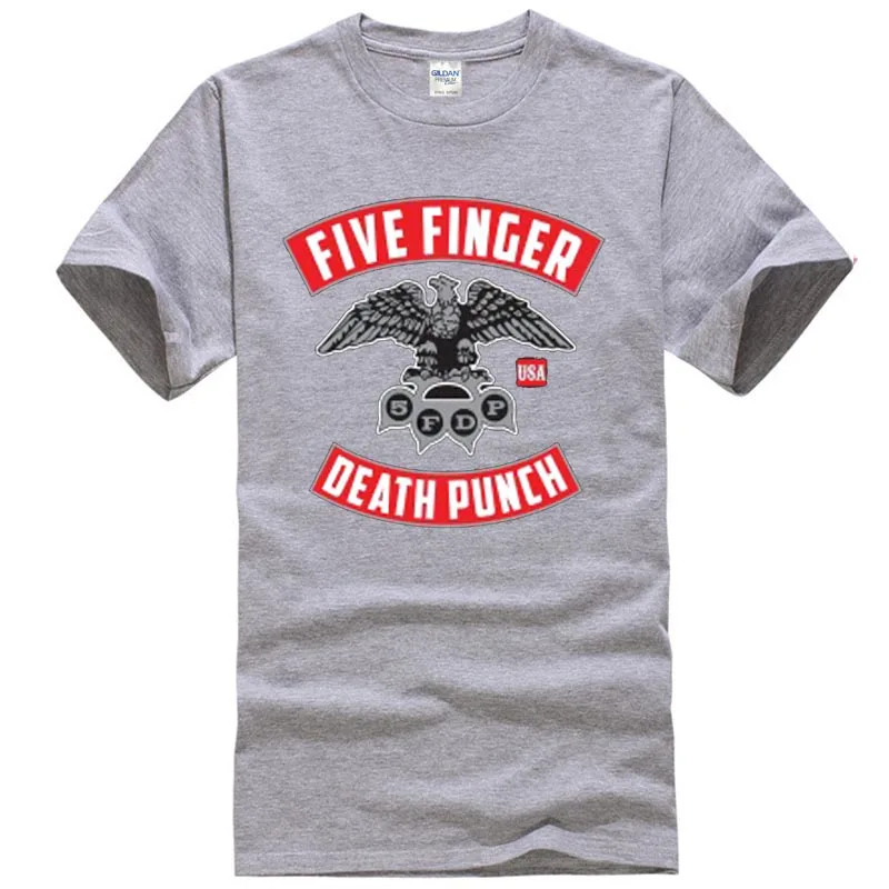 Новая модная футболка с графическим буквенным принтом 5FDP Five Finger Death Punch