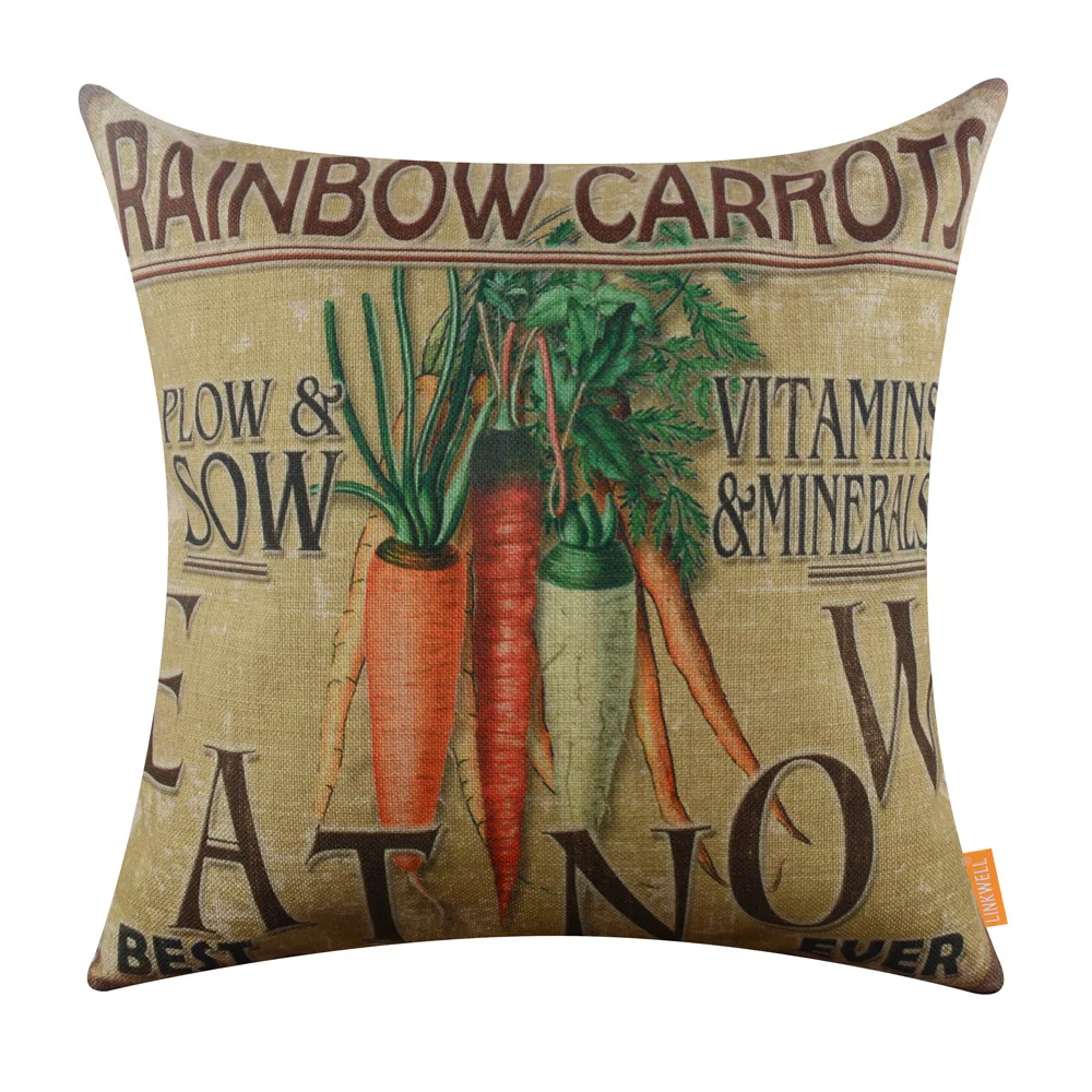 LINKWELL 45x45 см американский рынок съесть сейчас радужная морковка ферма овощи