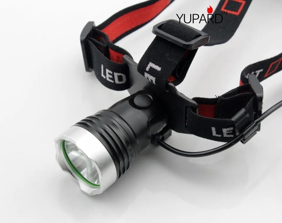 YUPARD фары с XM-L T6 светодиодный Stirnlampe Kopflampe налобный фонарь 1x18650 или 3 xAAA аккумуляторная батарея кемпинг