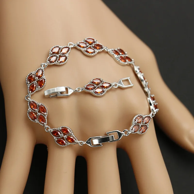 Женский браслет из серебра 925 пробы с фианитами | Украшения и аксессуары