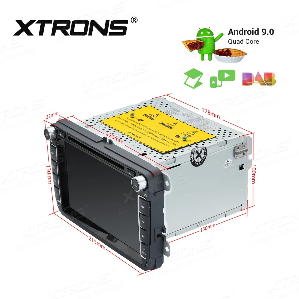 XTRONS 2 Din 8'' Android 9.0 Автомагнитола-плеер для автомобиля Golf Passat Touran Tiguan Sharan Magotan Skoda Seat Radio TPMS OBD on.