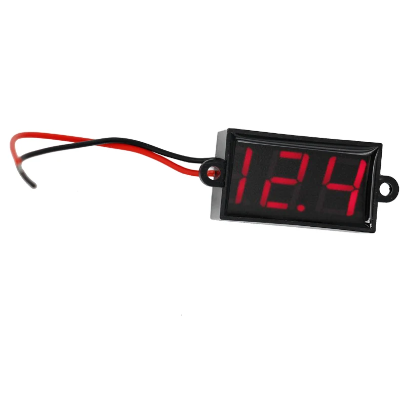 Цифровой мини вольтметр со светодиодной подсветкой измеритель напряжения с