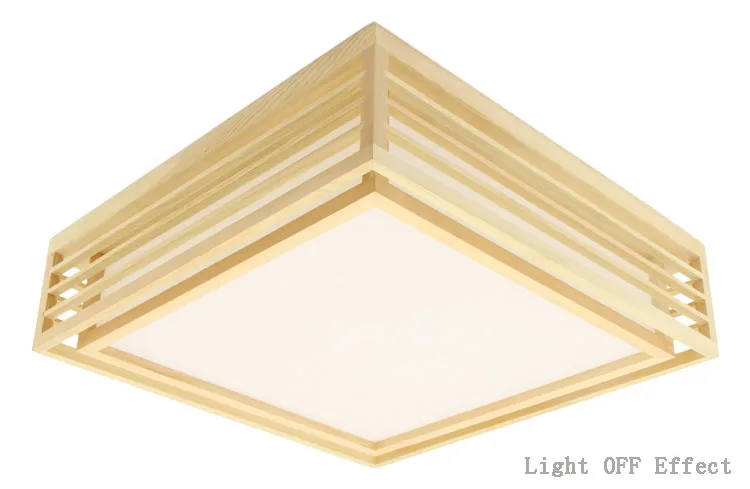 Светодиодный потолочный светильник в японском стиле с татами из дерева и Pinus