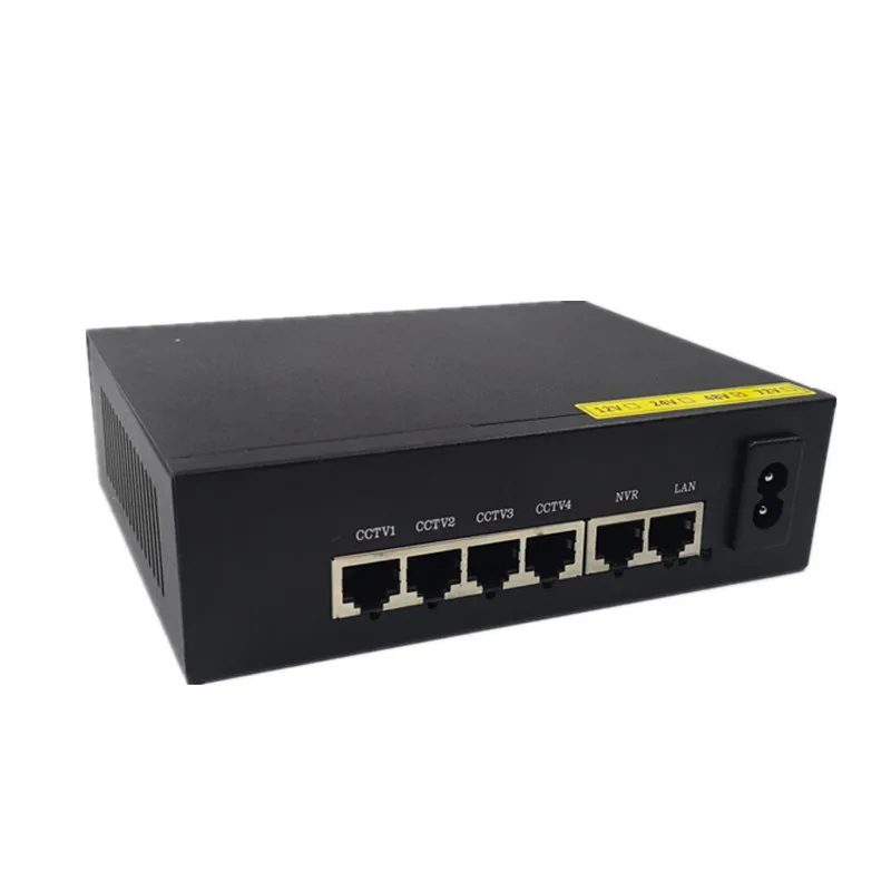 10 портовый гигабитный неуправляемый POE коммутатор 48 В 8*10/100 Мбит/с poort 2*10/100/1000 NVR