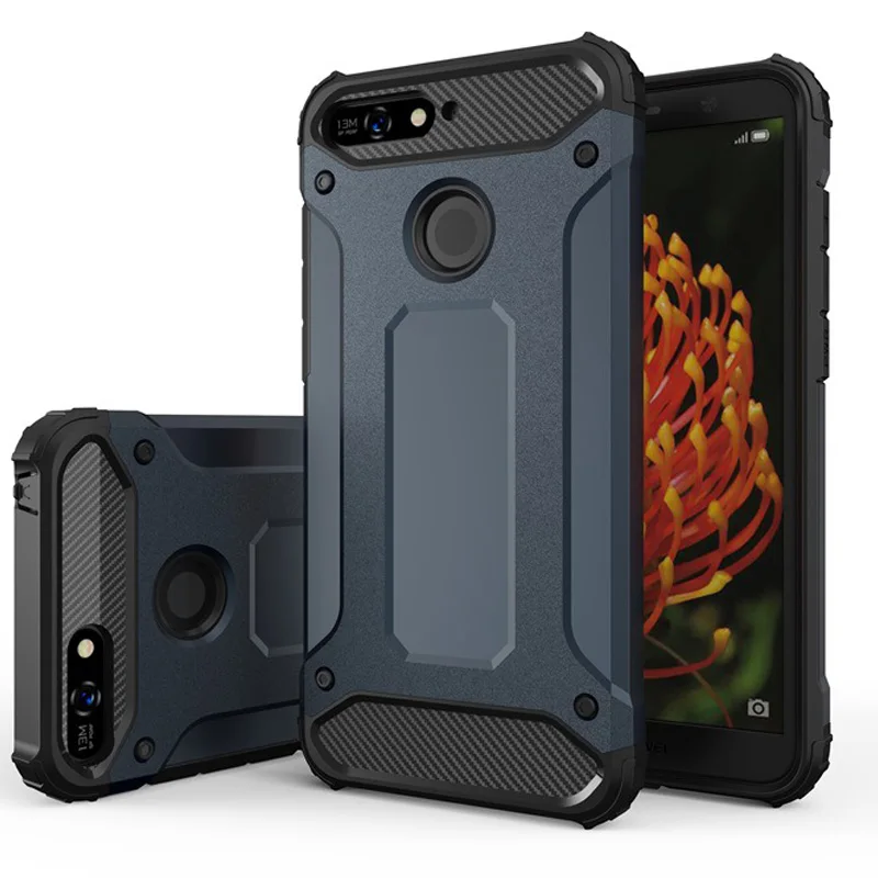 Чехол для huawei Y6 чехол huawei Y6 Prime сверхмощный бронированный бампер ударопрочный жесткий силиконовый чехол для телефона
