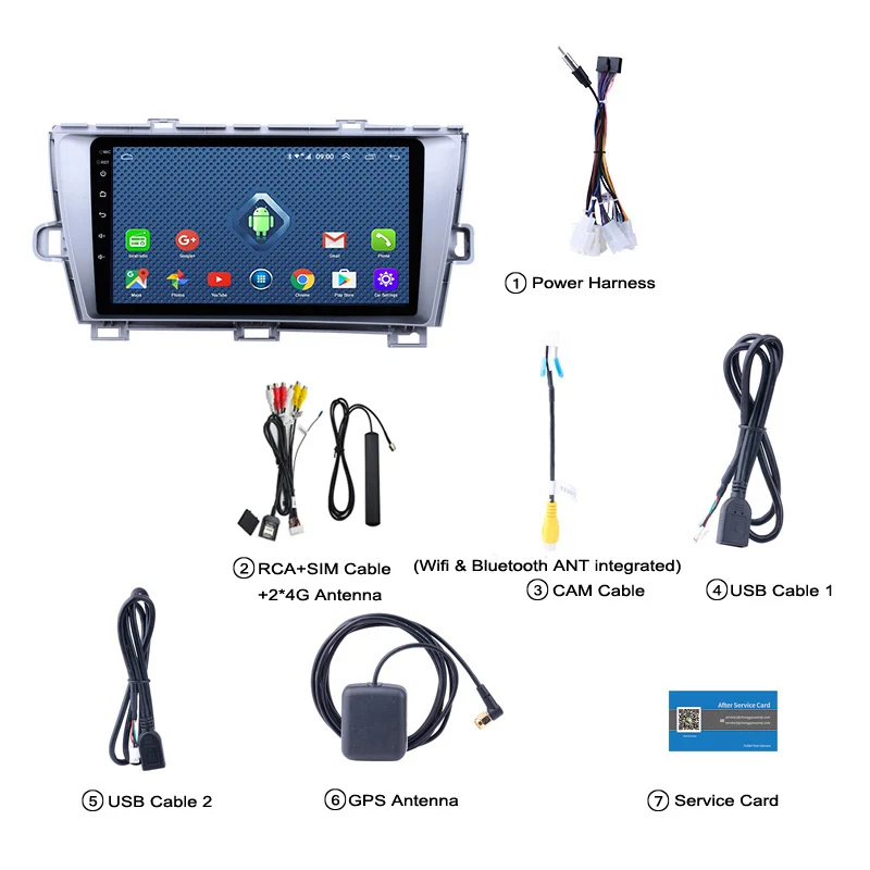 4G Lte все Netcom 9 дюймов Android 8,0 gps навигация радио для 2009-2013 Toyota Prius LHD с Bluetooth USB wifi