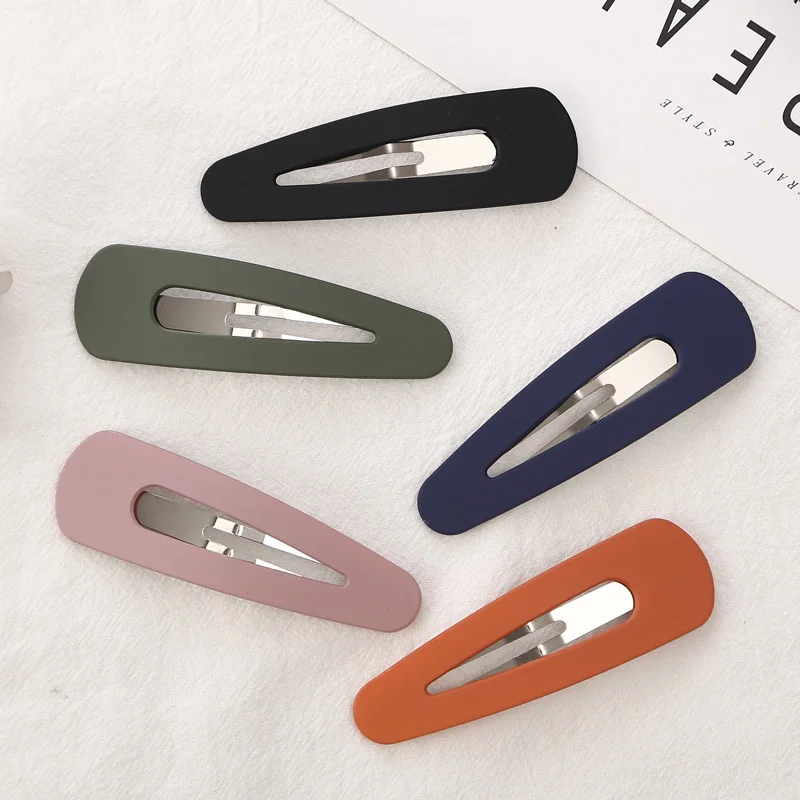 9CM Big Hair clips New Fashion For Girls Frosted Color Water Drips Elegant Hair Pins Hot Sale Barrettes Hair Accessories