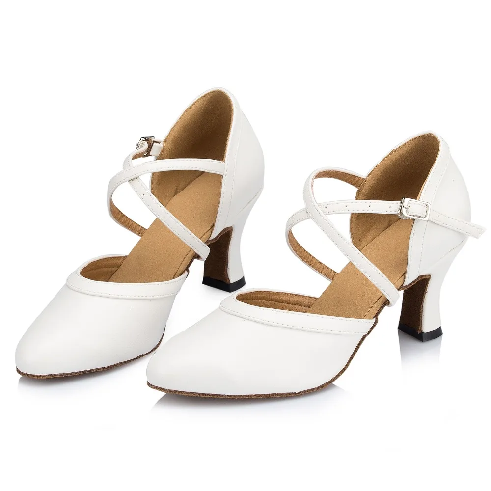 Спортивная обувь для женщин Женская танцевальная латинских танцев Кожаная с