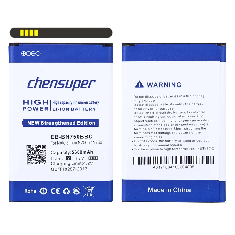 Chensuper 5600 мАч EB-BN750BBC батарея для Samsung Galaxy note 3 mini Note Neo N7508V N7505 N7506V N750 N7502 | Мобильные