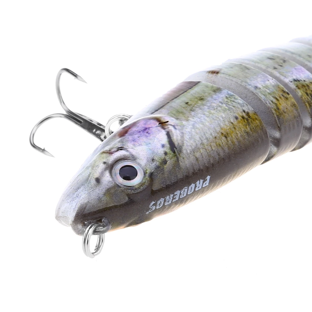8 сочлененных секций приманки Swimbait Жесткий Рыбалка живца снасти крюк|Наживки для