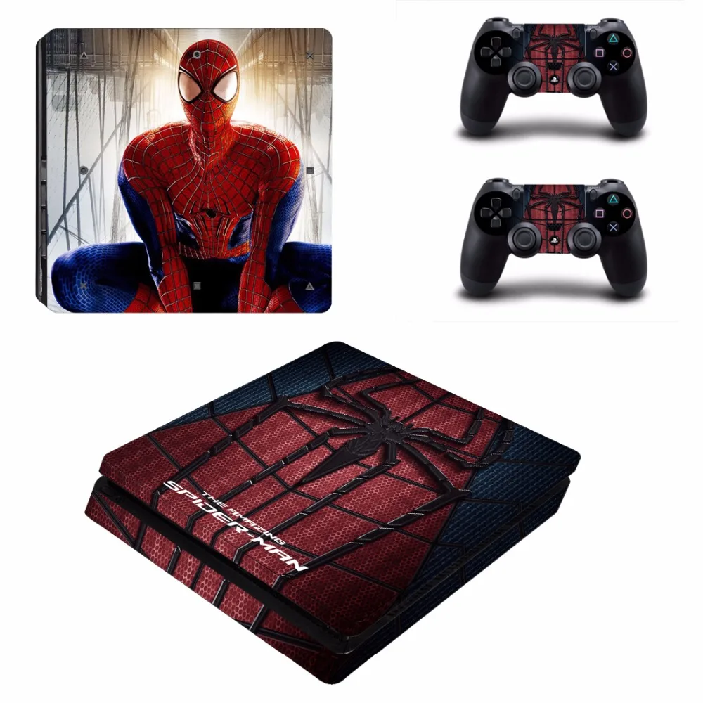 Мстители Капитан Америка PS4 тонкая кожа Наклейка для playstation 4 консоли и 2 контроллеров PS4 Slim Skins Наклейка виниловая