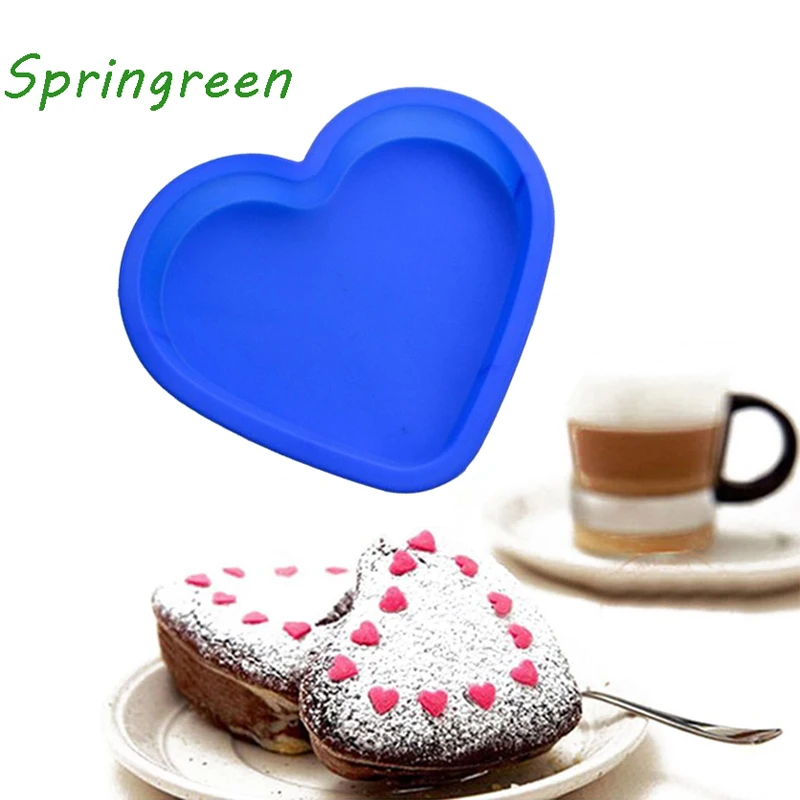 Springreen большая форма для торта в форме сердца антипригарная силиконовая выпечки