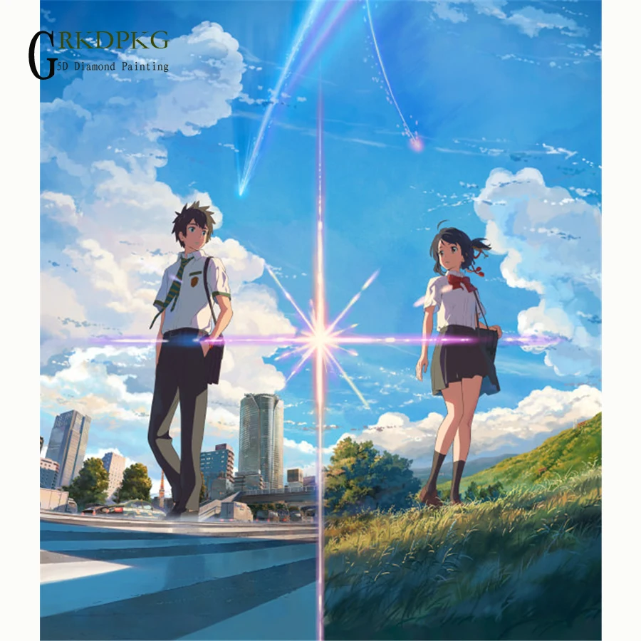 

Алмазная 5D Вышивка «сделай сам», полное круглое украшение, японское имя Вы, вышивка крестиком, стразы, мозаика, свадебное украшение