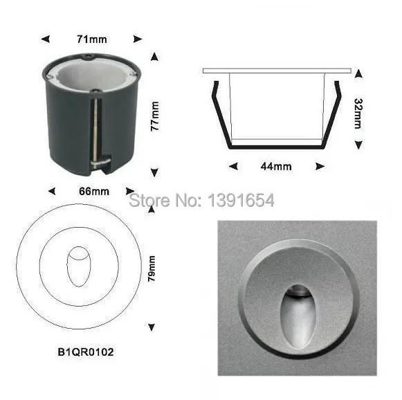 AC110-240V или DC24V 3W CREE IP65 светодиодный чатые светодиодные лампы светодиодное