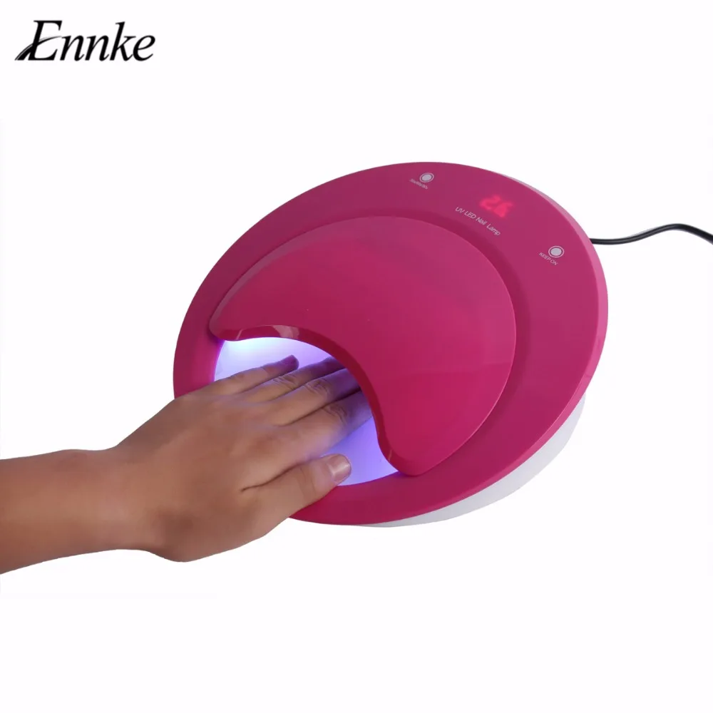 

ENNKE 40W Nail Dryer Flip Cover 20 Lights Nail Manicure Tool 30/60/90s UV LED Lamp Rose Red For Curing All Gel Polish Nail Art