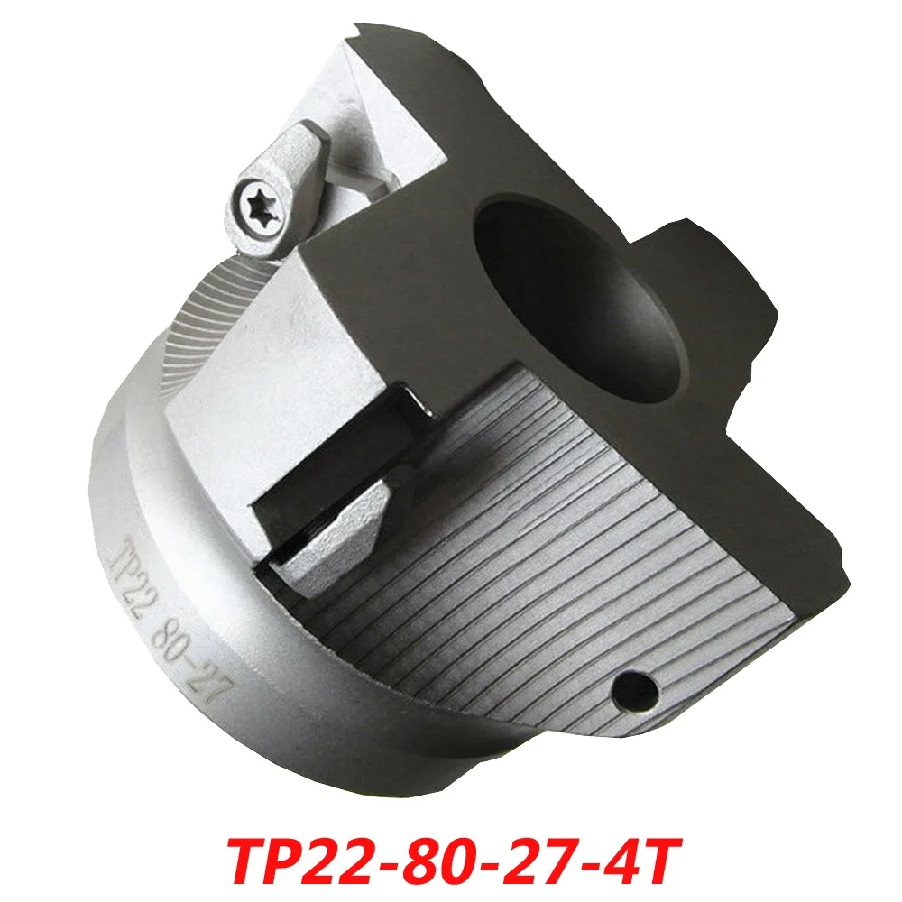 

Free Shipping TP22-80-27-4T High Feedrate And Right Angle Shoulder Face Milling Cutter For HITACHI Insert TPMN2204
