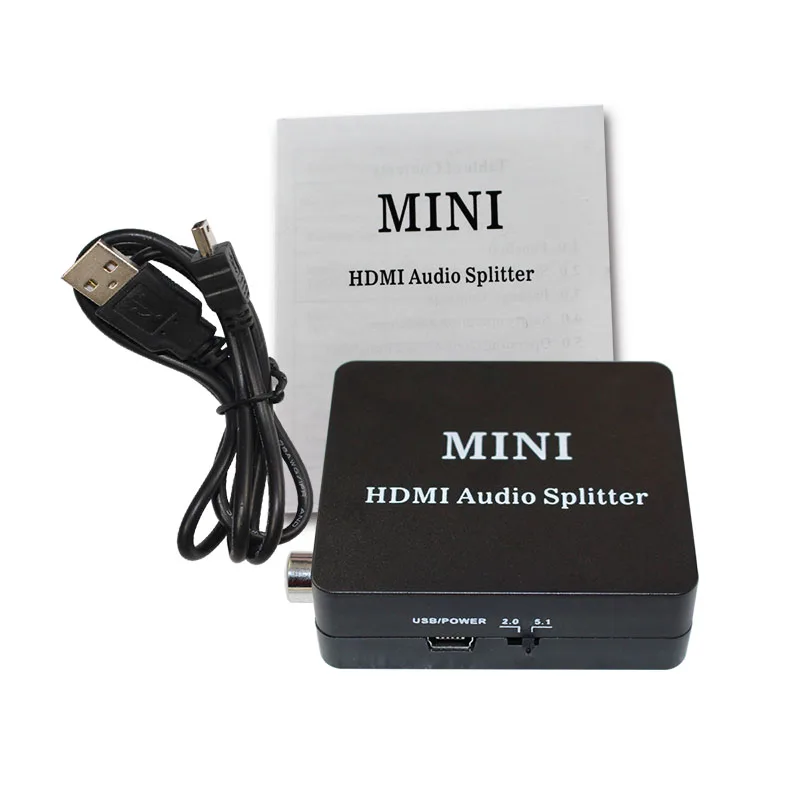 HDMI аудио экстрактор HDMI в HDMI с оптическим TOSLINK SPDIF+ 3,5 мм стерео аудио экстрактор конвертер HDMI аудио адаптер