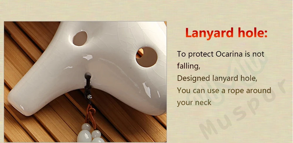 Керамическая Флейта 12 отверстий окарина времени AC желтая слива высокое качество