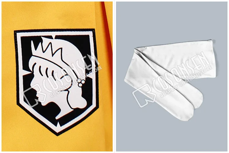 COSPLAYONSEN Anime Attack on Titan Shingeki no School Mikasa Ackerman Uniform Cosplay Costume White Yellow Color | Тематическая