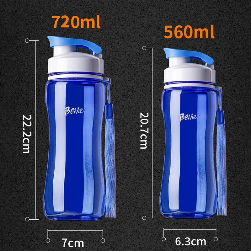 Портативные герметичные бутылки для воды 560 мл или 720 Экологичная пластиковая