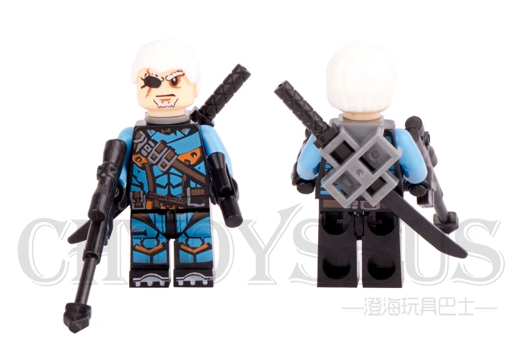Один Продажу Deathstroke Слейд Wilson меч ружье Super Heroes Мстители Соберите маленькие