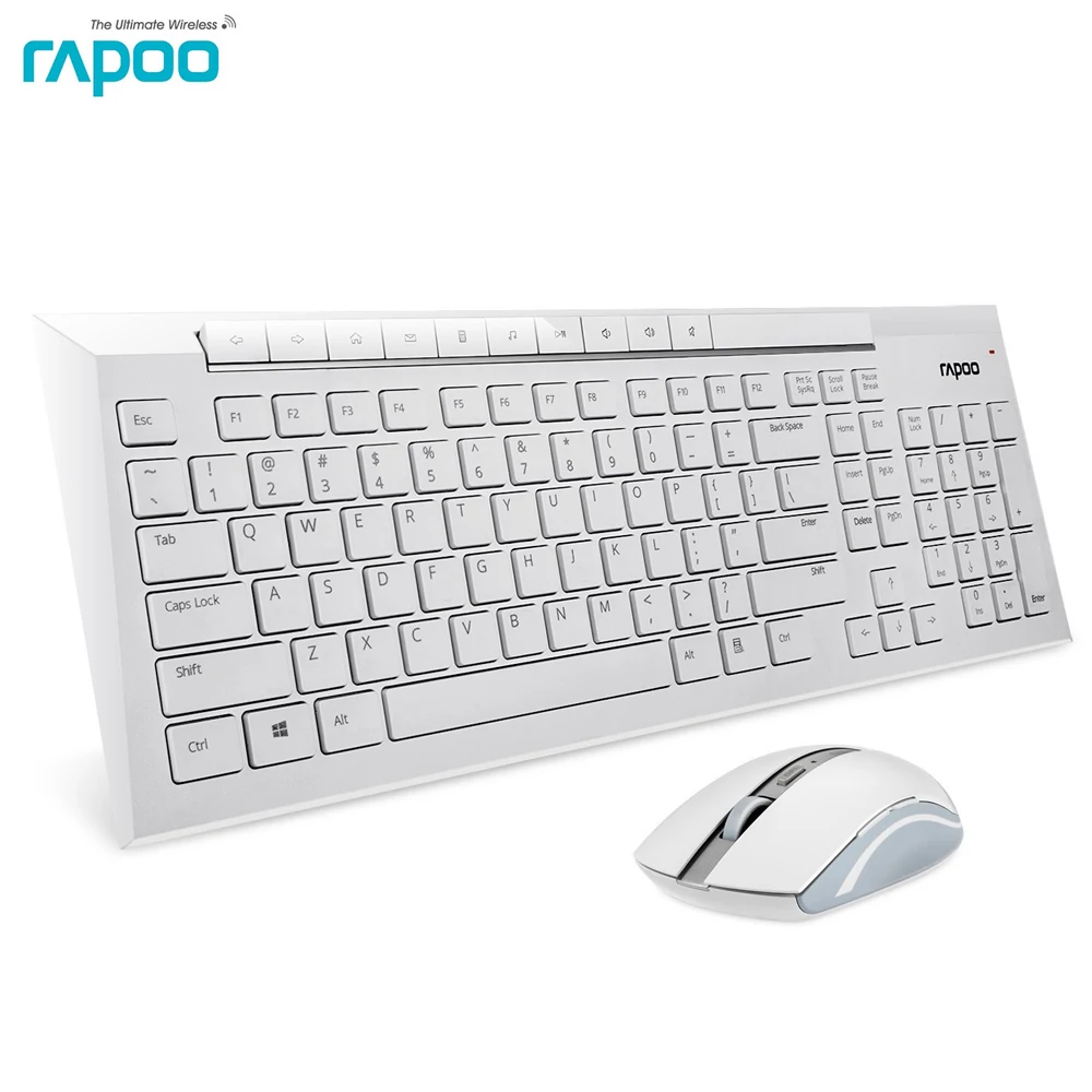 Оригинал Rapoo Эргономичный USB 3D Мышь Клавиатура влагозащищенная Беспроводная и
