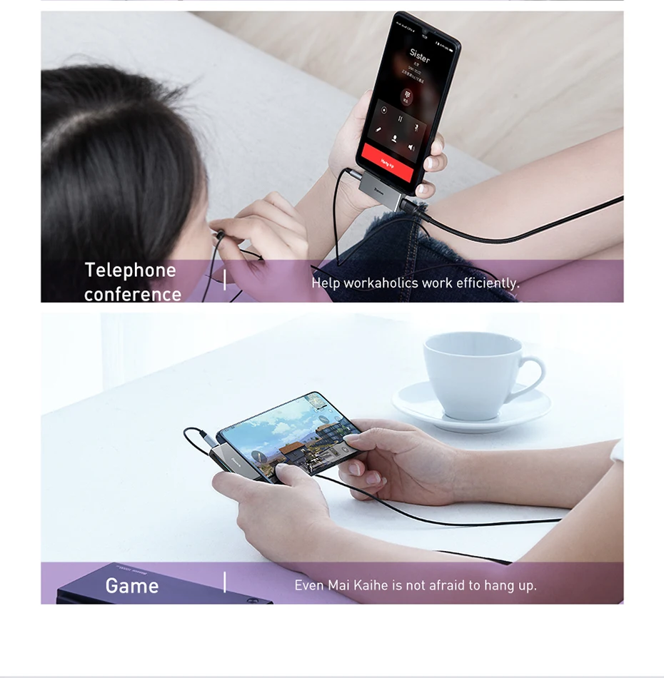 Baseus usb type C до 3,5 мм разъем для наушников AUX адаптер для Xiaomi Redmi Note 7 huawei P20 P30 Pro type-C разветвитель для быстрой зарядки