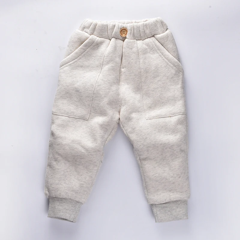 Boys Winter Pants 2017 Kids pants Cashmere girls warm full lengthTrousers for baby harems pant | Детская одежда и обувь