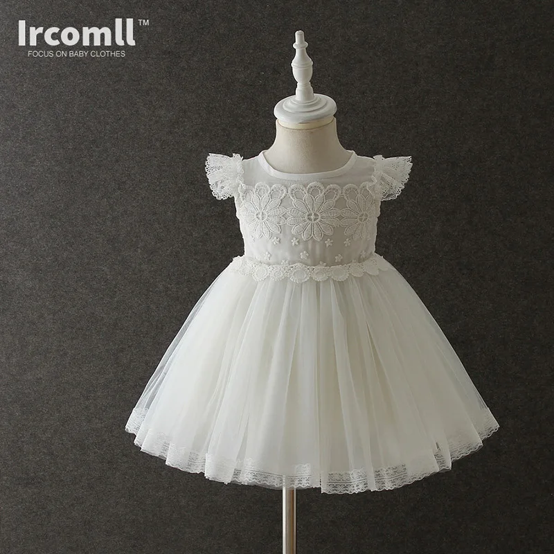 

Ircomll Brand Newest Little Girls Dress Summer 2017 Tencel Lace Pattern Thin Comfortable Infant Dresses Baby Christmas Outfits