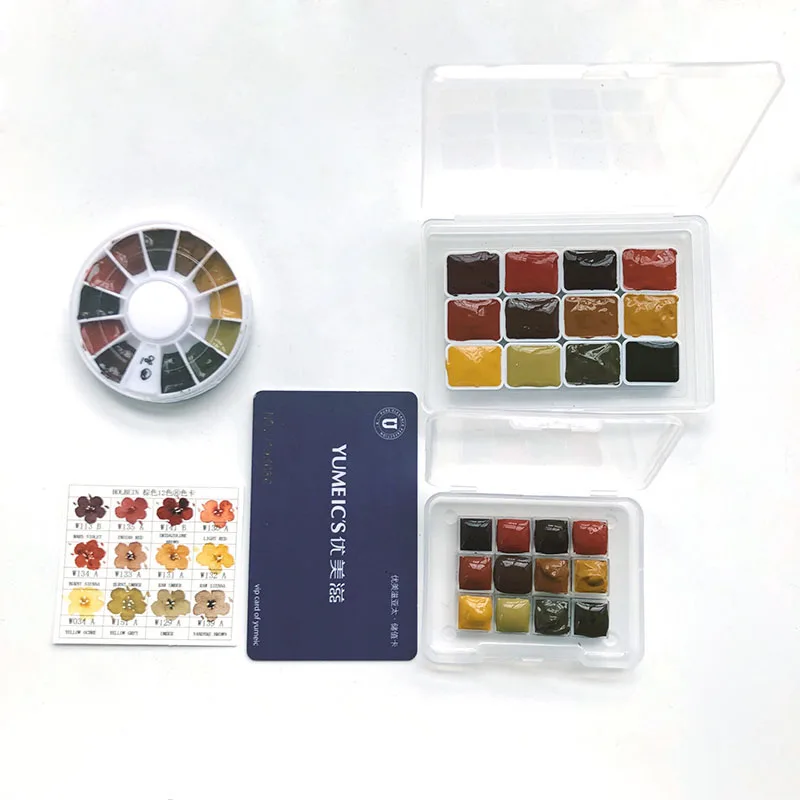 Hb земляной цвет 12 Holbein коричневый старинные красители воды Sub Pack диск 0 5 мл 1