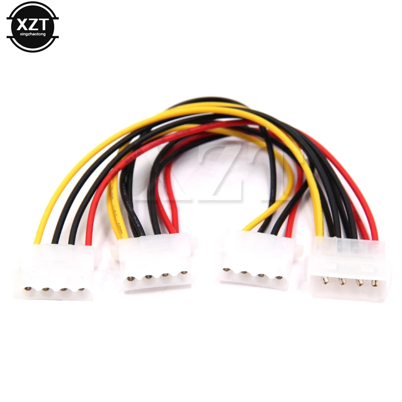 4-контактный Molex папа-3 порта IDE гнездовой блок питания сплиттер адаптер кабель