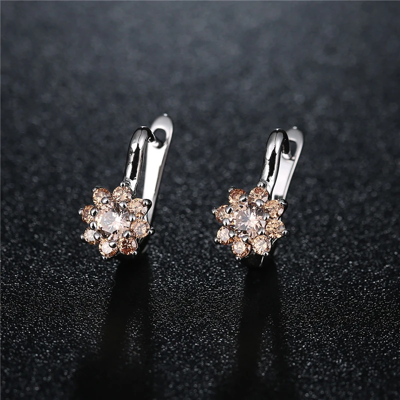 CARSINEL высококачественные серебряные серьги с фианитами женские модные свадебные