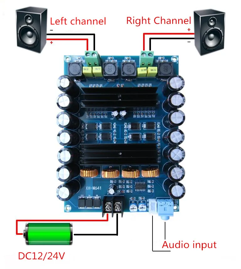 AIYIMA TPA3116D2 DC12V 24 В 150 Вт* 2 Аудио Цифровой усилитель доска высокой мощности 2 канала автомобиля платы усилителей с повышением