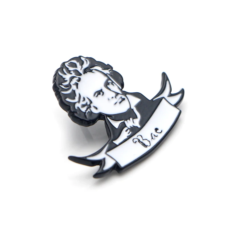 L3640 Ludwig Van Beethoven художественная эмалированная булавка броши мультфильм креативная металлическая брошь булавки Джинсовая Шляпа значок воротник ювелирные изделия 1 шт