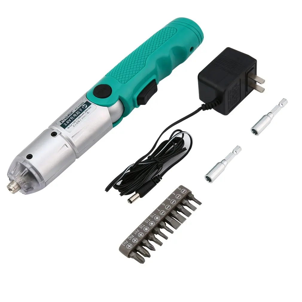 Pro'skit PT-1136G В 3 6 в перезаряжаемые электрические сверла отвёртки комплект