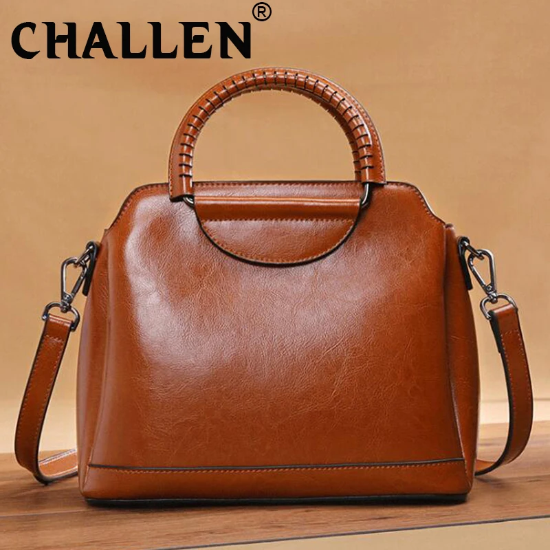 Высококачественные женские кожаные сумки-мессенджеры из натуральной кожи сумка