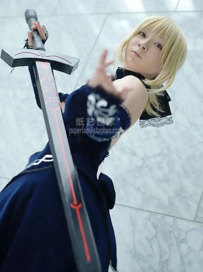 3D бумажная модель Fate stay night blackening saber sword 3D бумажная модель 1: 1 Косплей