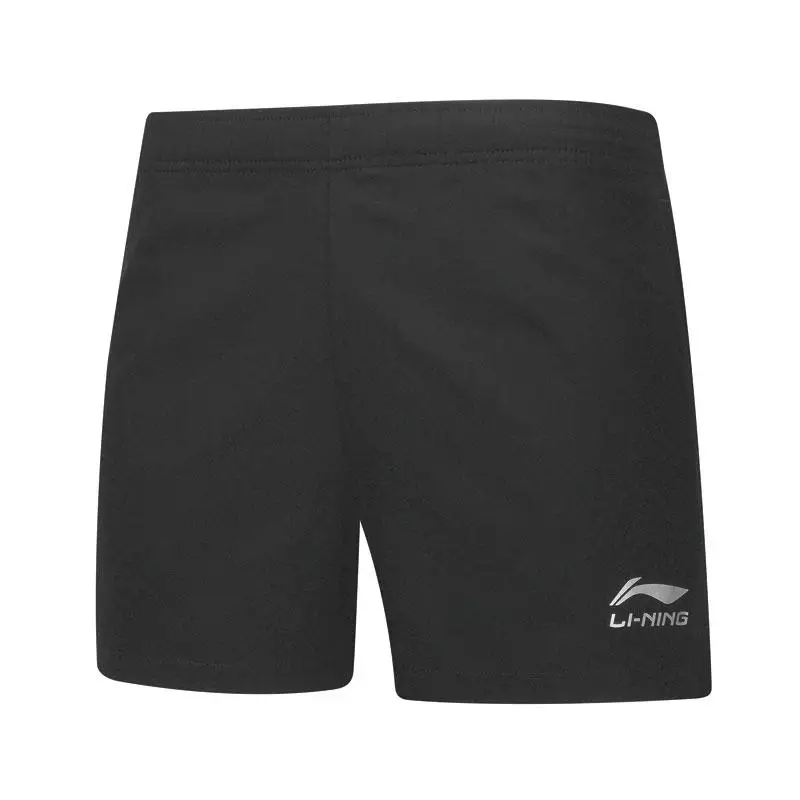 Li-Ning мужские шорты для настольного тенниса, дышащие, Стандартная посадка, командная одежда, подкладка, базовые спортивные шорты для соревнований, AAPP075 CAMJ19 - Цвет: AAPP075-1H