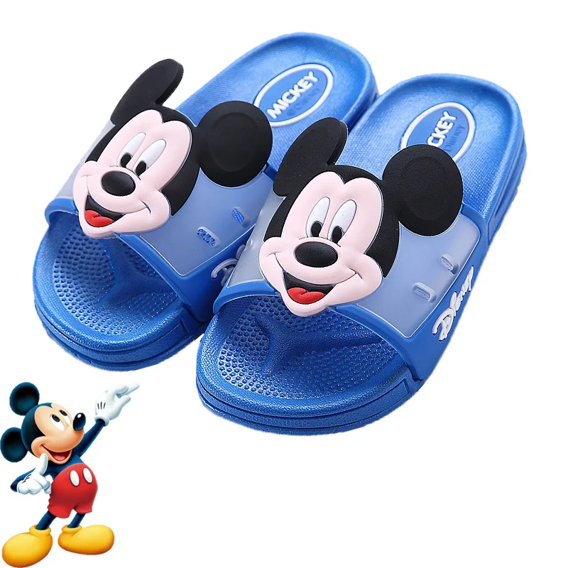 Лето 2019 Disney новые домашние тапочки для родителей и детей с милым