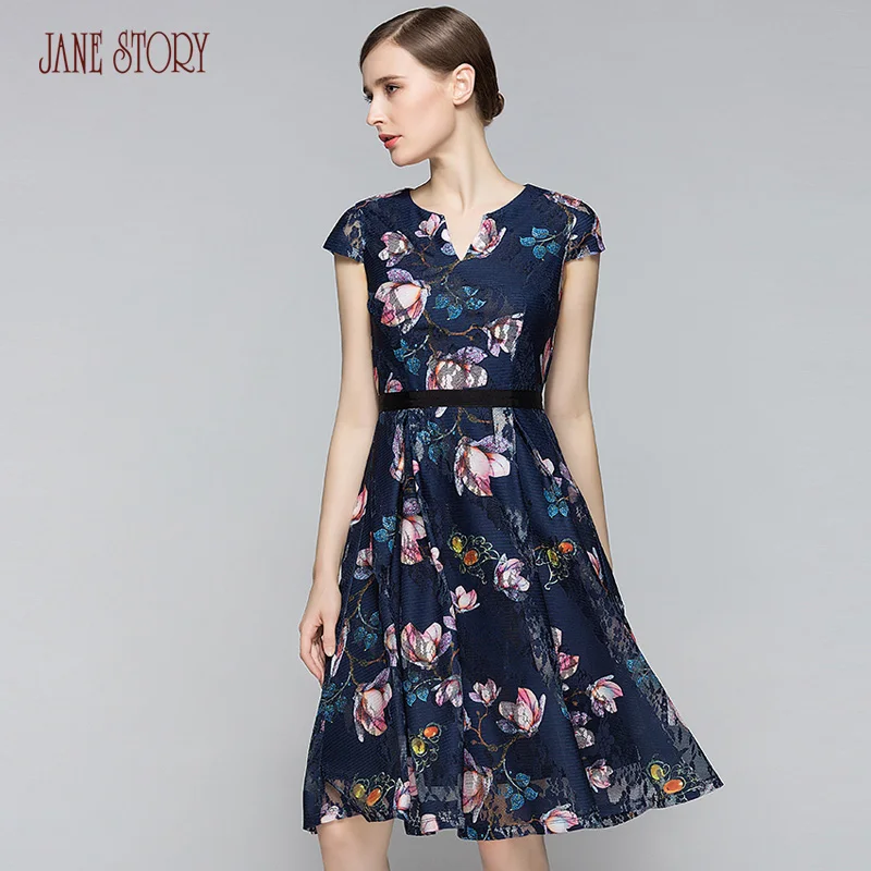 Джейн история лето для женщин выдалбливают кружево платье короткий рукав o
