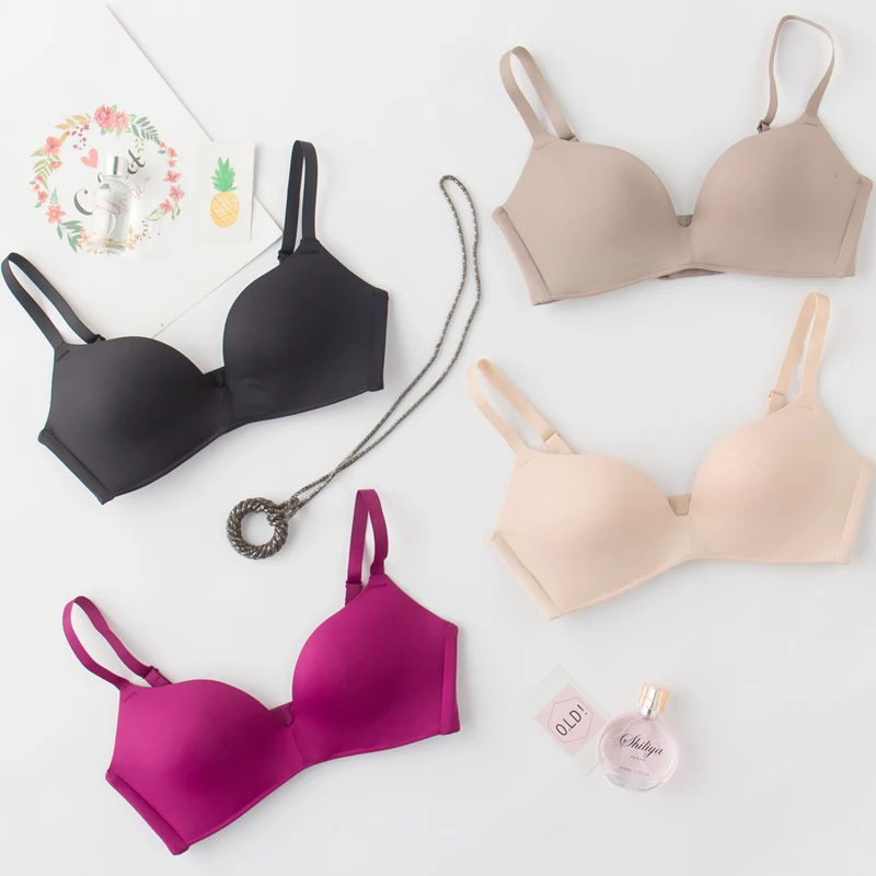 

Женское нижнее белье, натуральный шелк, без стальных колец, бесшовный бюстгальтер, новая регулировка, мягкий верх, повседневная поддержка, б...