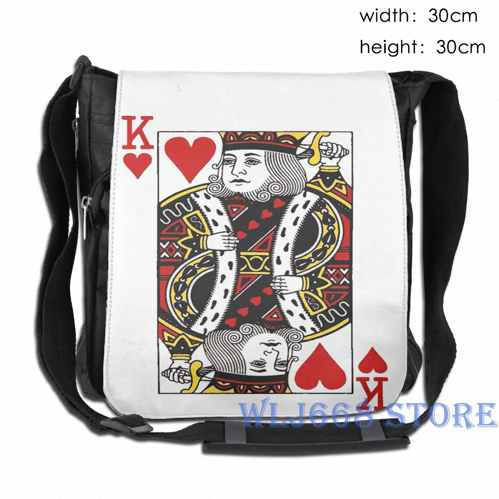 Забавные сумки через плечо с графическим принтом женский рюкзак на одно KING OF HEARTS