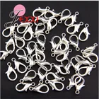 Пряжка с карабином из серебра 100 пробы, шт.лот, аксессуары для изготовления ювелирных изделий, универсальная оригинальная деталь, 925 шт.