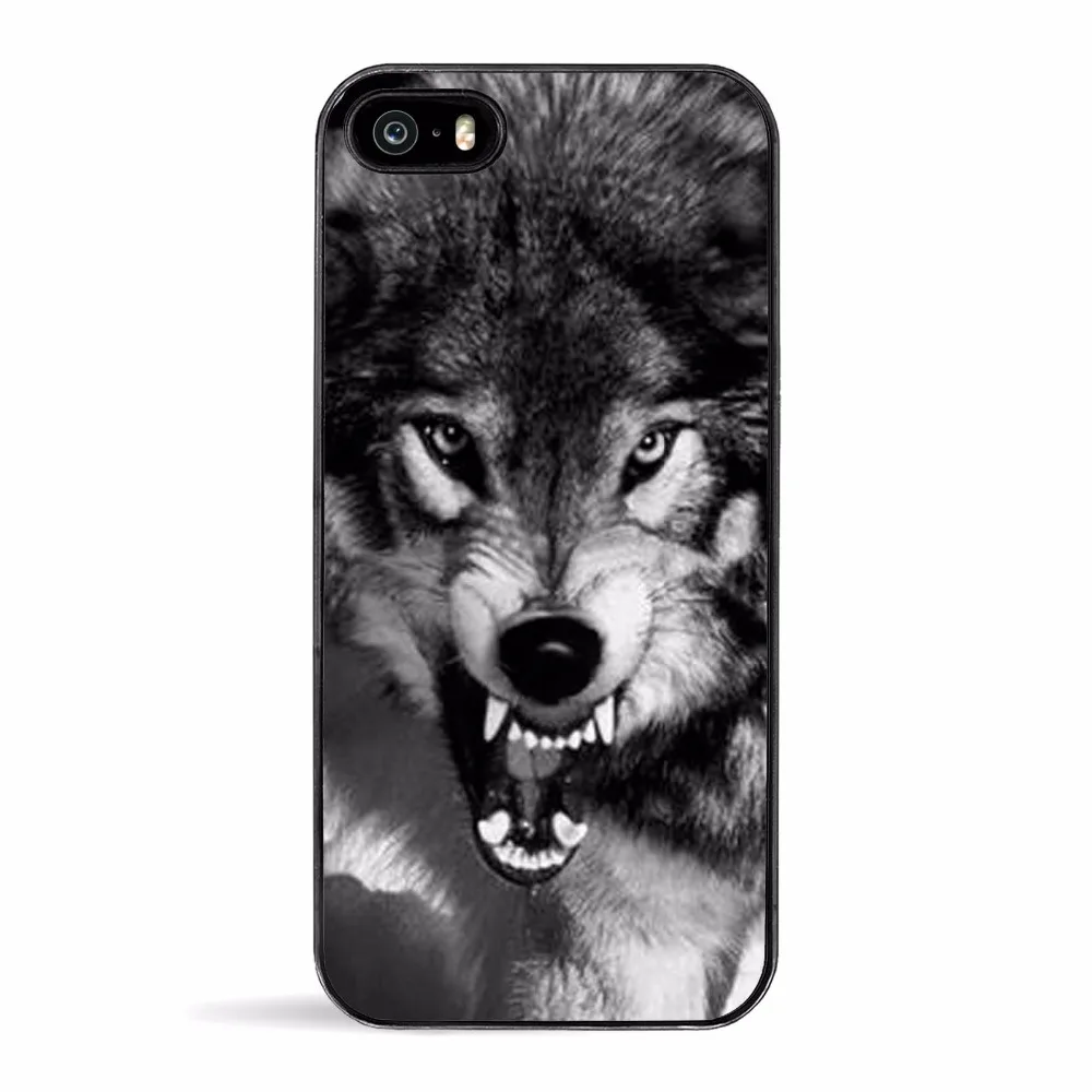 Свирепый персональный волчий узор чехол для телефона iPhone 5S 5 SE 6 6S 6plus 7 7plus |