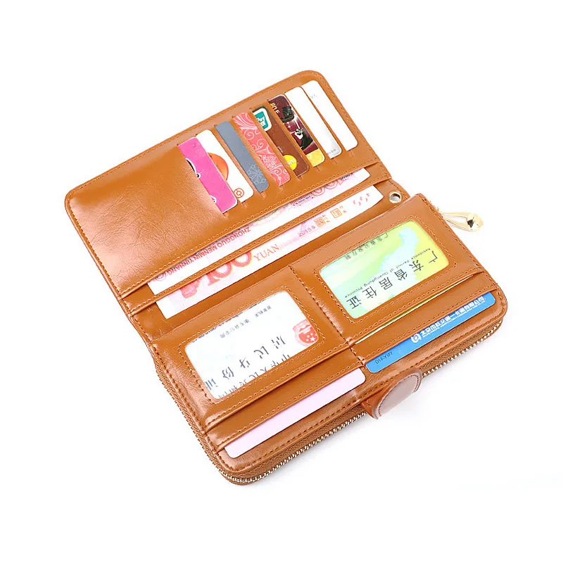 Для женщин длинные кошельки доллар цена Леди искусственная кожа кошелек женский